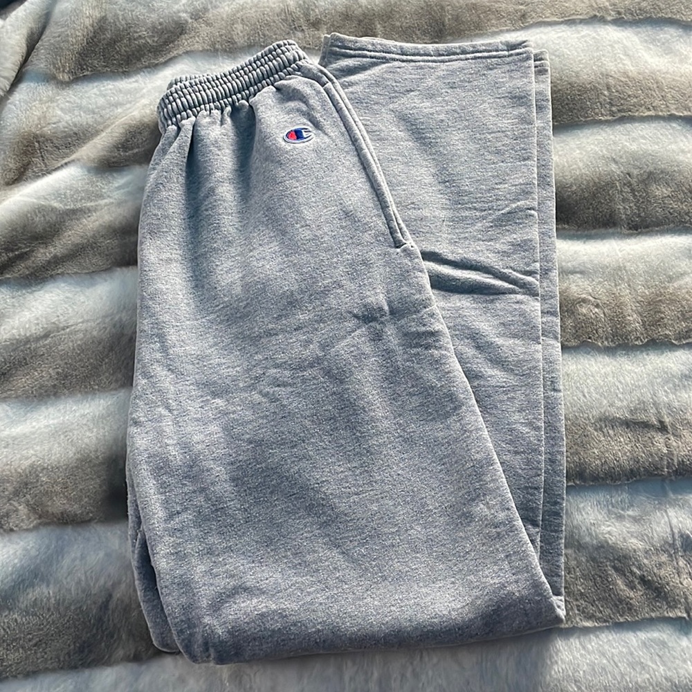 Gray champion, sweatpants, size small